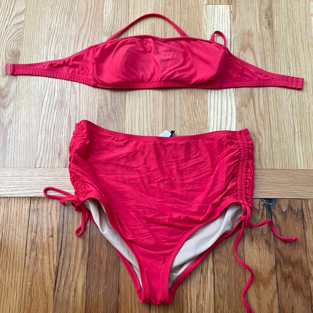 Womens J. Crew red bikini size Medium
